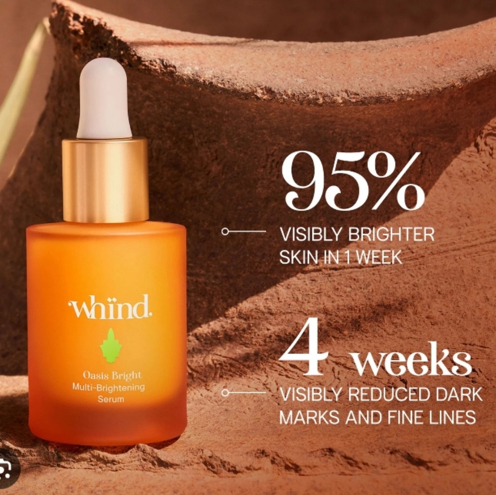 Whind Oasis Bright Multi-Brightening Serum Vitamin C Full Size Dark Spots 1.1 OZ - Picture 2 of 4